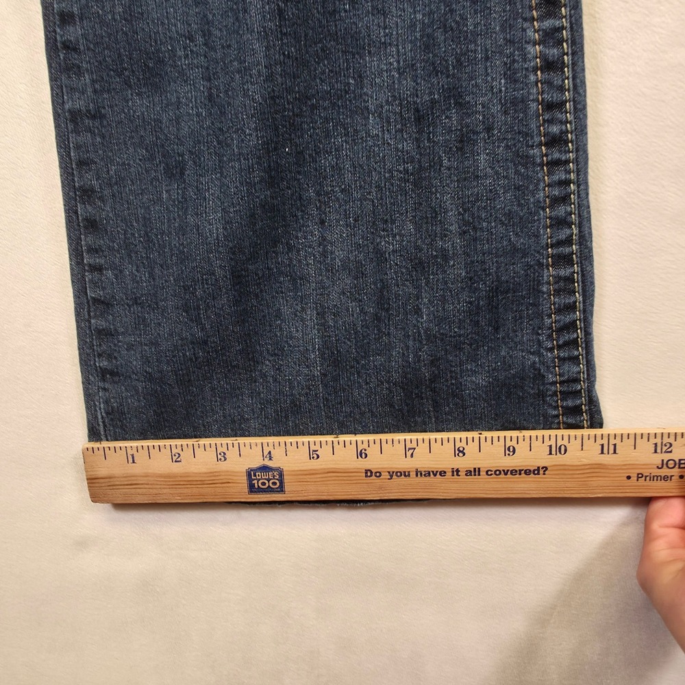 Amethyst‎ Jeans Womens 16 Distressed Y2K Low Rise Flared Denim Bootcut - Picture 7 of 14
